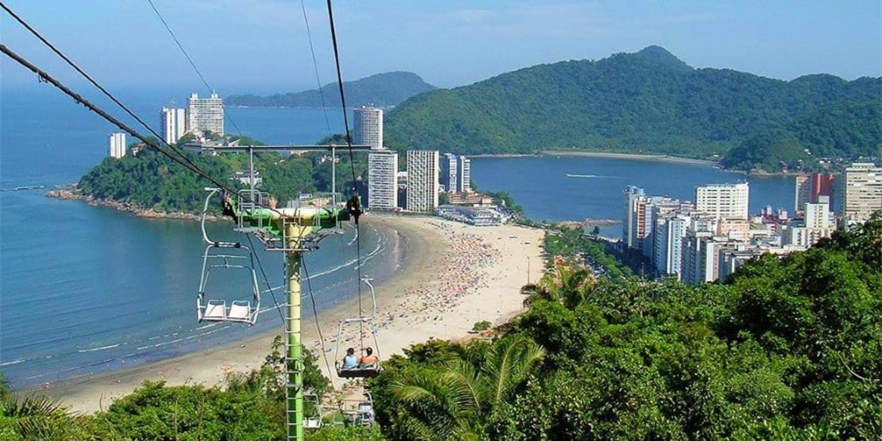 Kitinete 1514 Com Vista Para O Mar São Vicente Екстериор снимка
